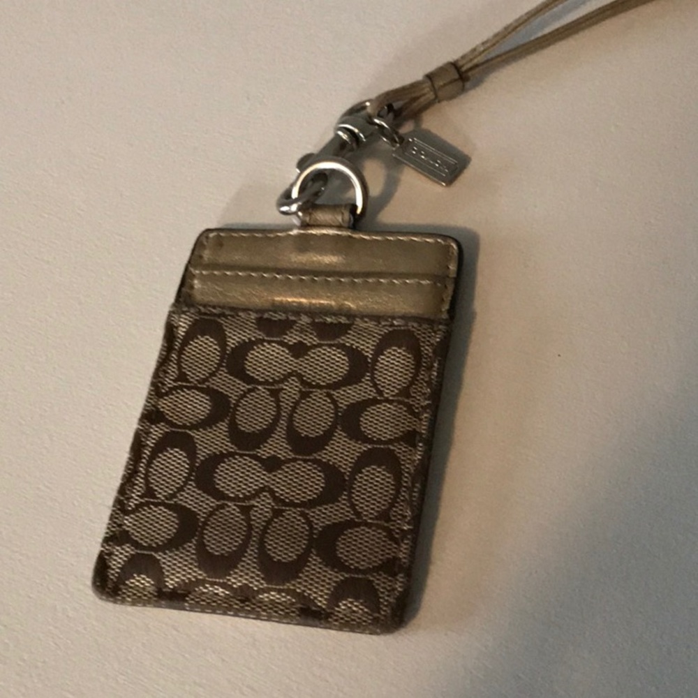 Coach ID/card holder lanyard